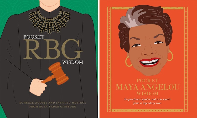 RBG Quotes Book and Maya Angelou Quotes Book
