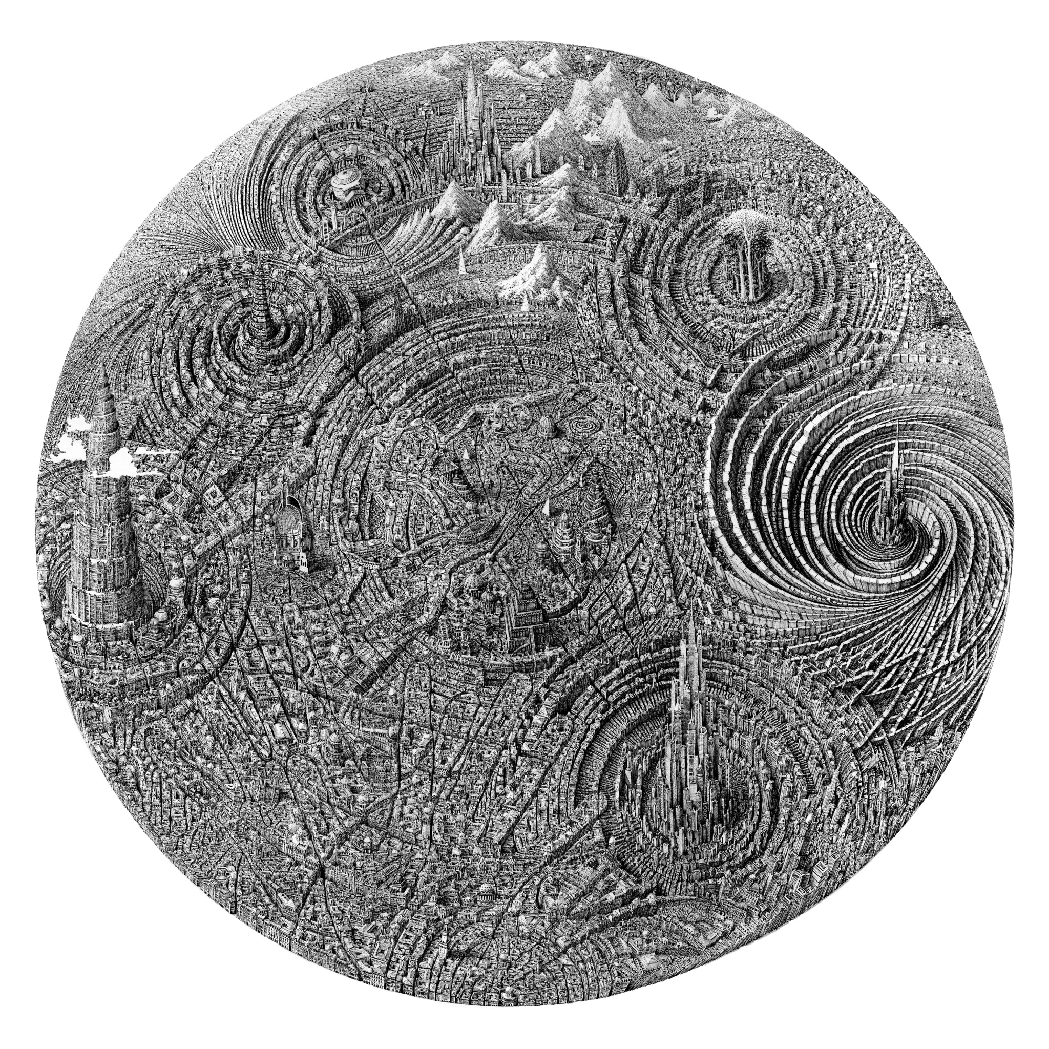 Architecture Drawing by Benjamin Sack