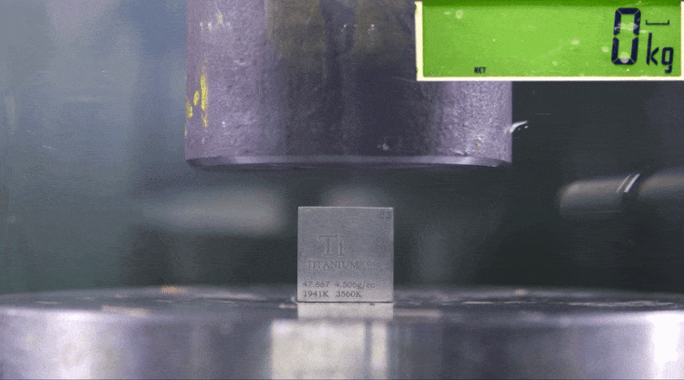 Hydraulic Press Crushes 15 Different Metals