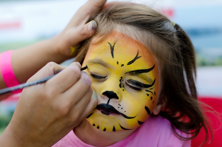 Face Painting on Kids