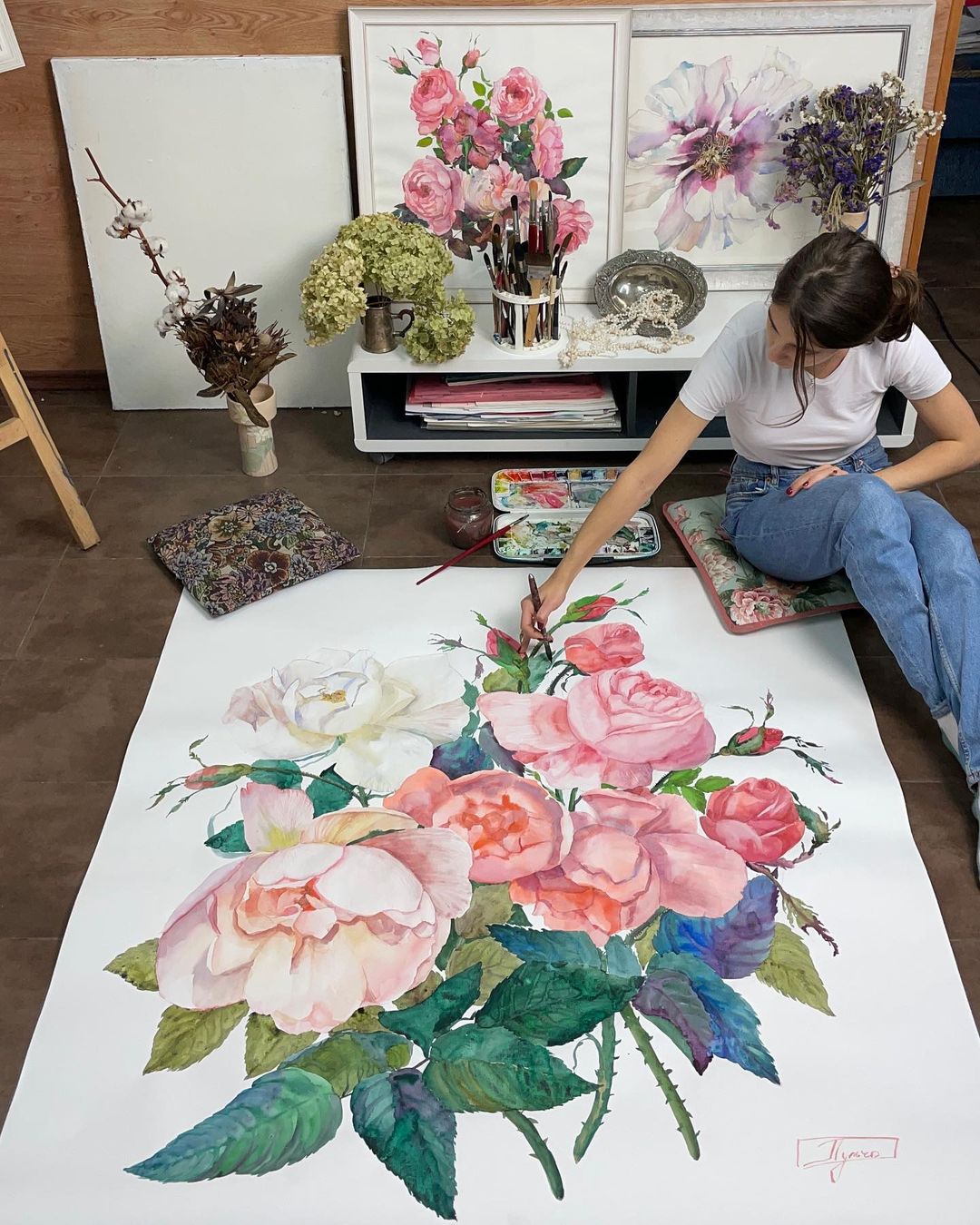 Flower Paintings by Janet Pulcho