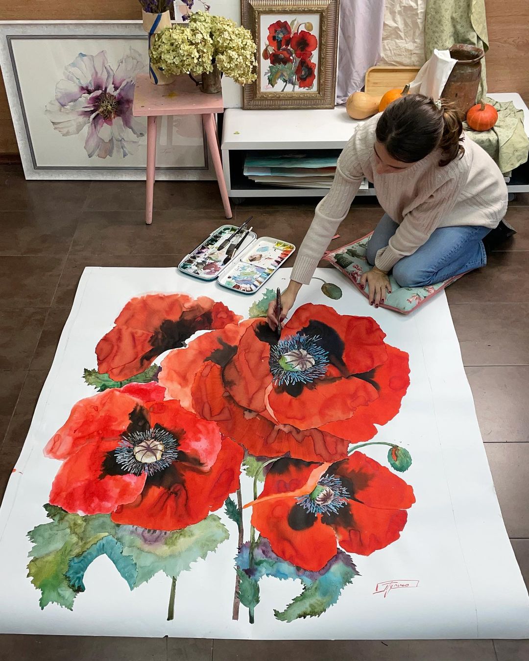Flower Paintings by Janet Pulcho