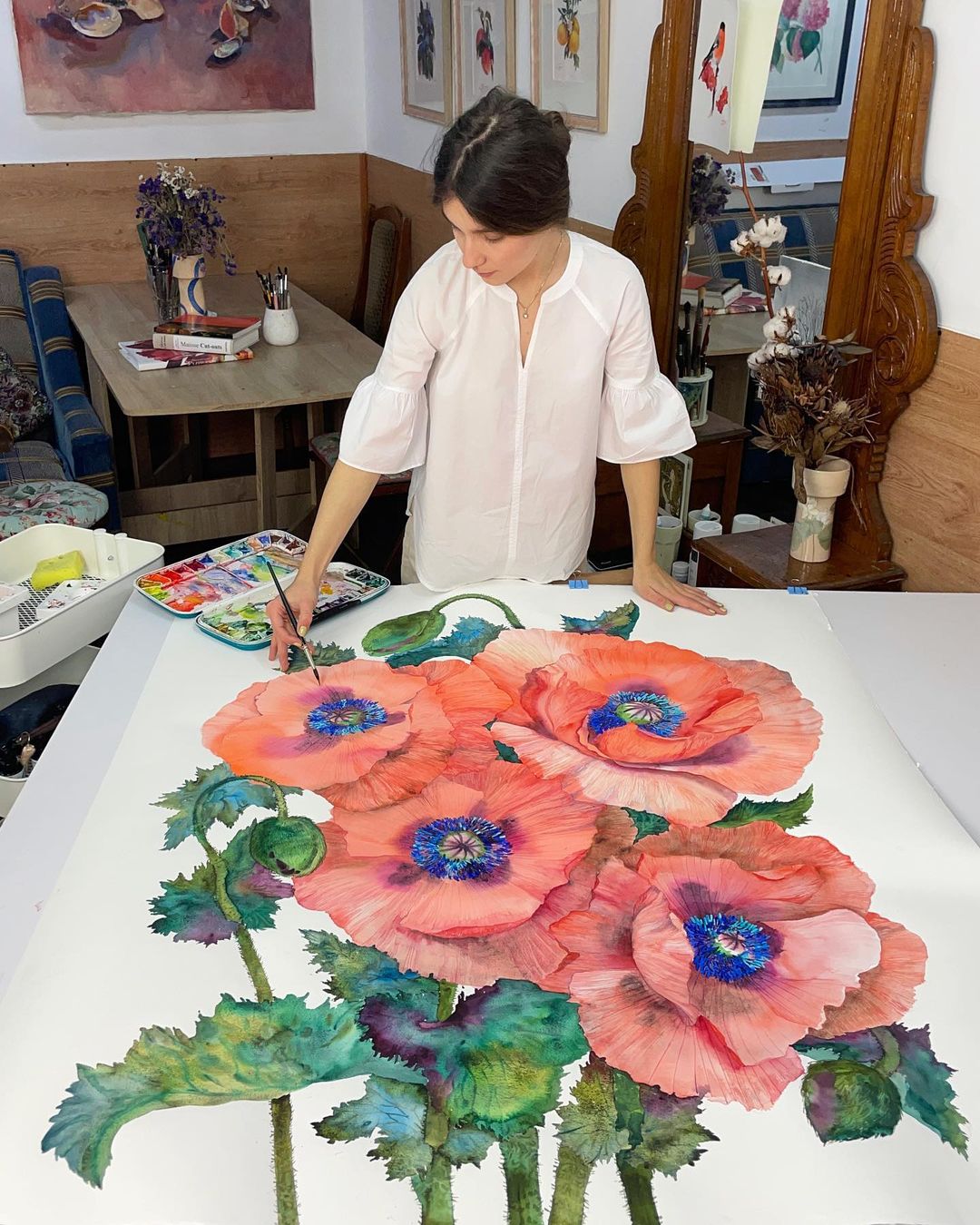 Flower Paintings by Janet Pulcho