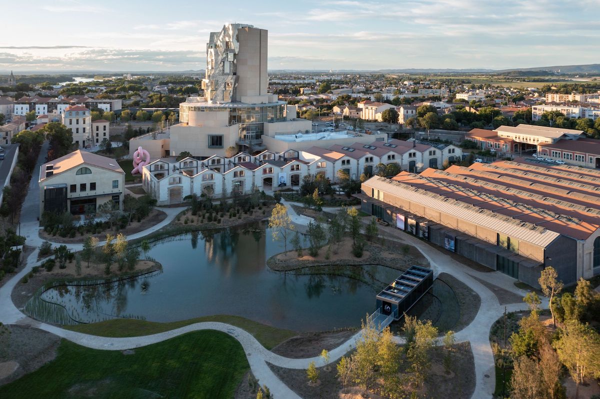 Exterior View of Frank Gehry's Luma Arles Tower Captured by Photographer Iwan Baan