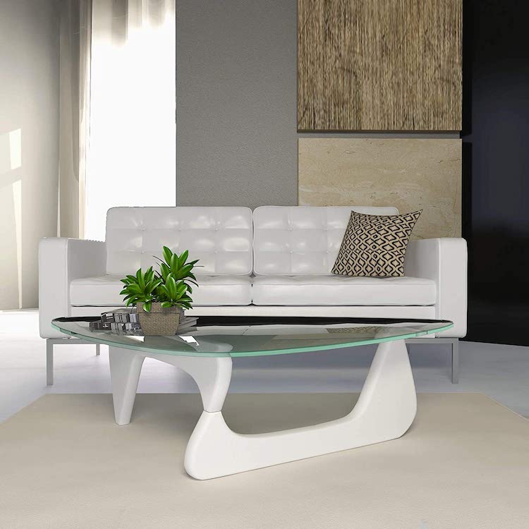 White Replica of Noguchi Table by Isamu Noguchi