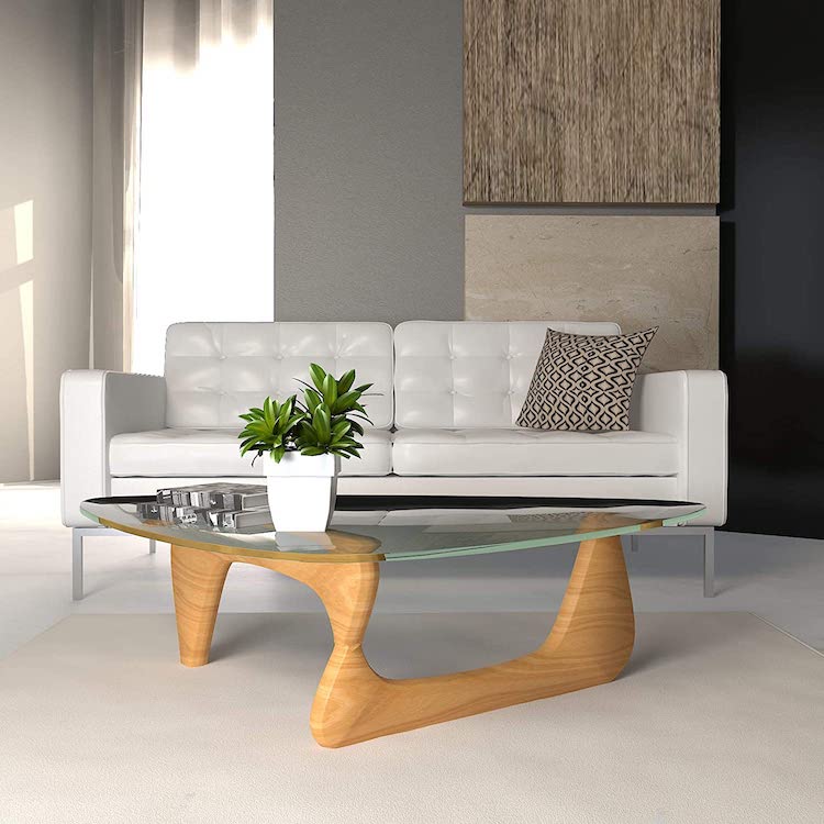 Natural Wood Replica of Noguchi Table by Isamu Noguchi