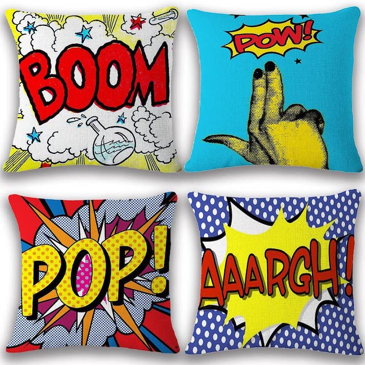 Cartoon Inspired Throw Pillow Covers (Multiple Styles)