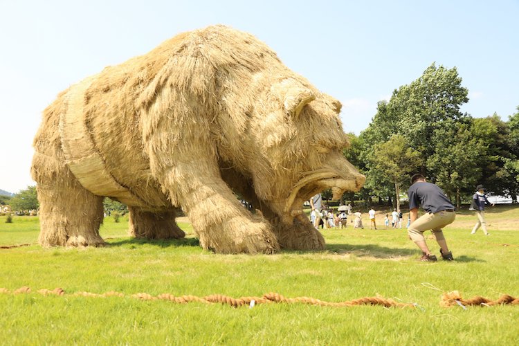 Wara Art Festival Straw Sculptures