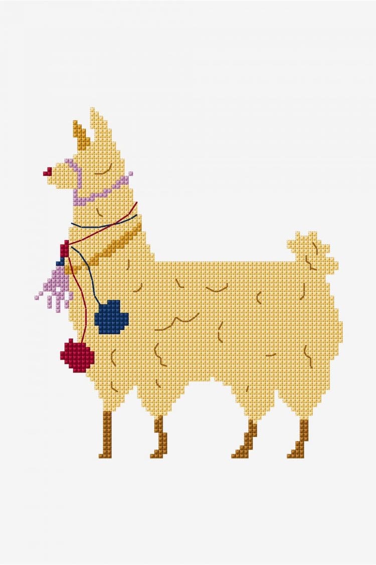 Lllama Cross Stitch Pattern