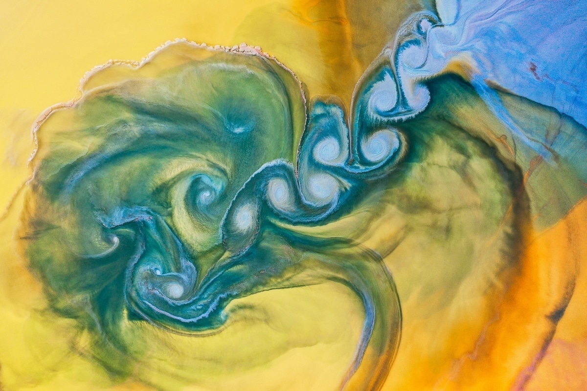 Abstract Photos of Minerals from Above