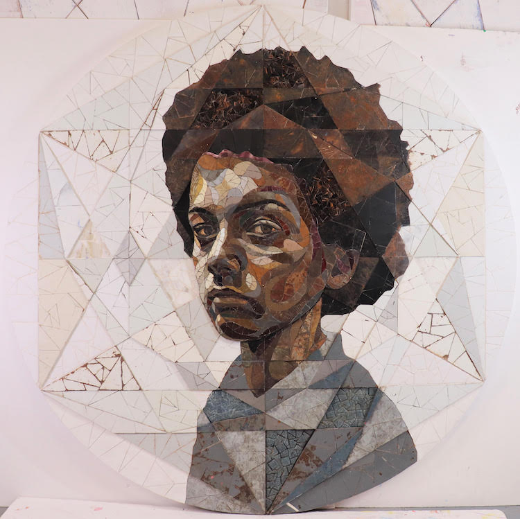 Scrap Metal Art Portraits