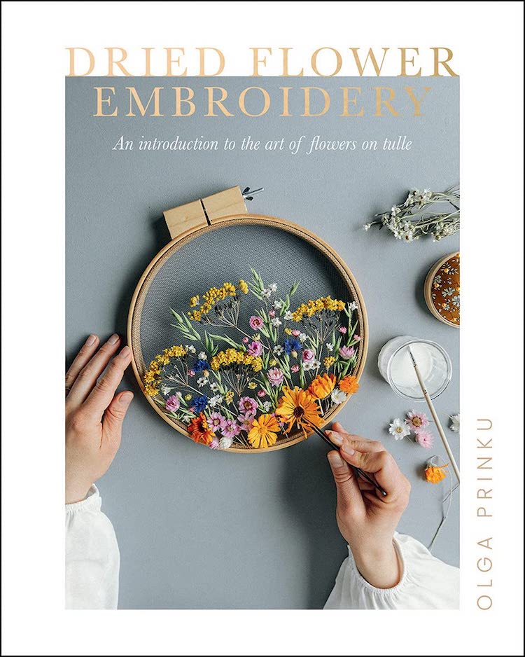 Dried Flower Embroidery Book