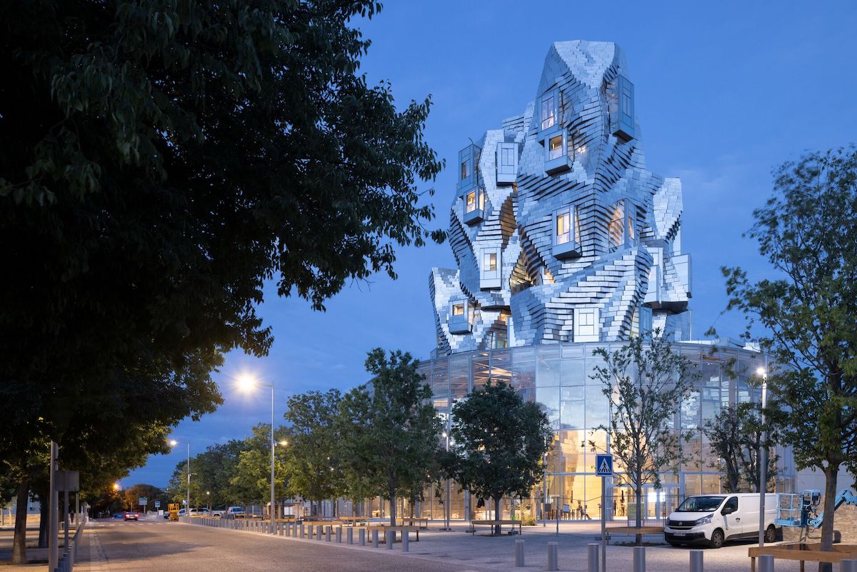 Exterior View of Frank Gehry's Luma Arles Tower Captured by Photographer Iwan Baan