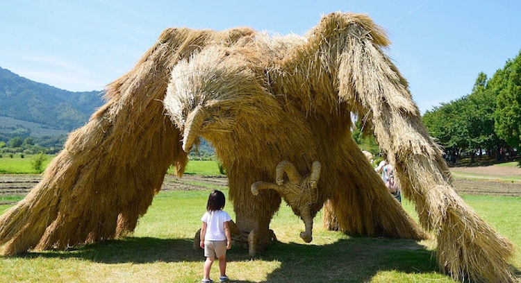 Wara Art Festival Straw Sculptures