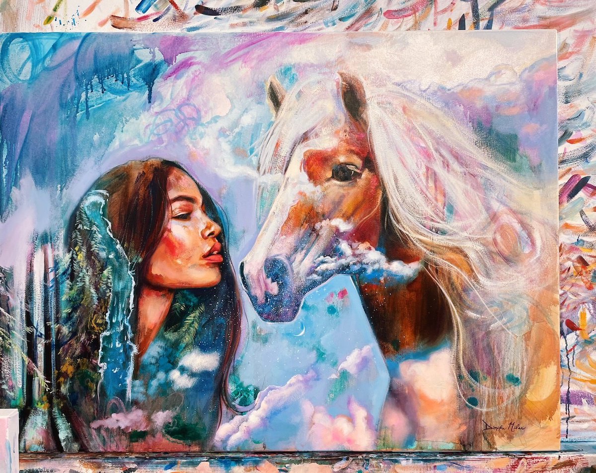 - ViralBandit Ethereal Abstract Paintings by Dimitra Milan