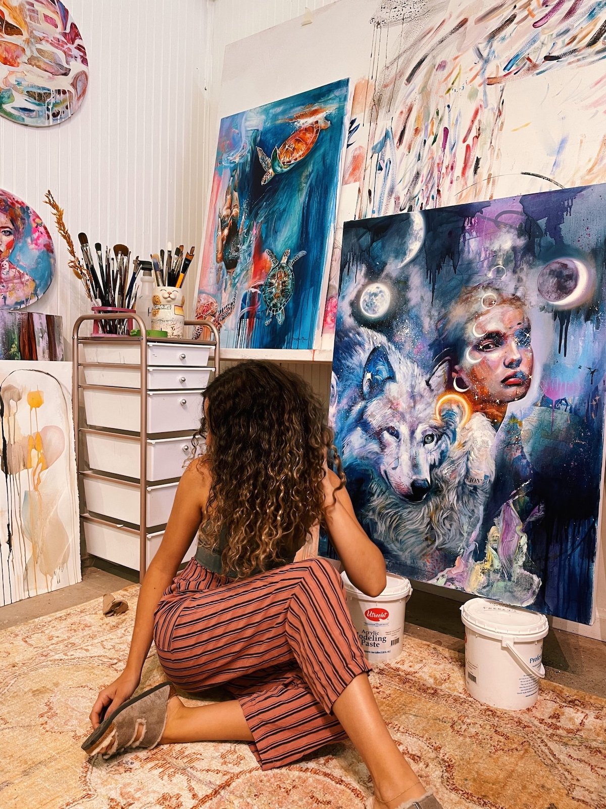 - ViralBandit Ethereal Abstract Paintings by Dimitra Milan