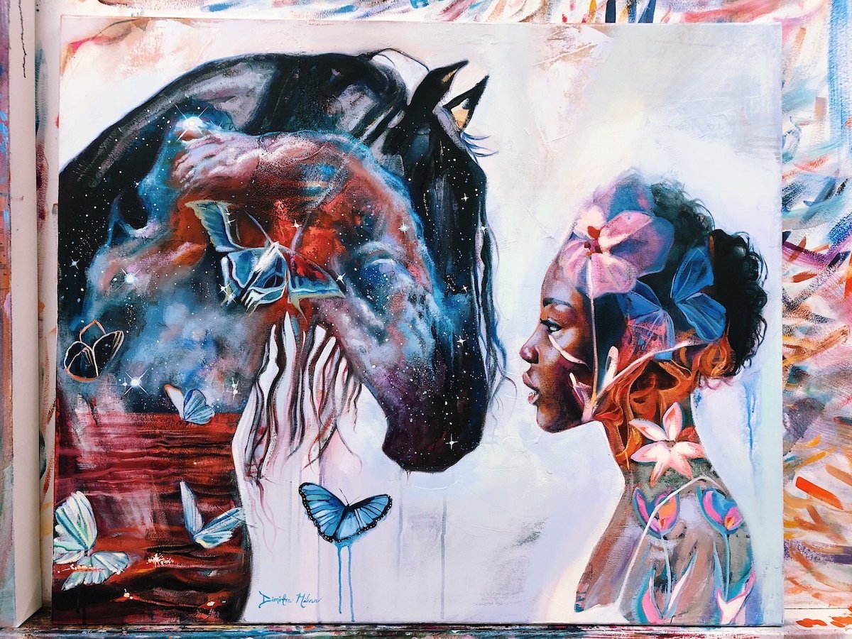 - ViralBandit Mixed Media Painting by Dimitra Milan