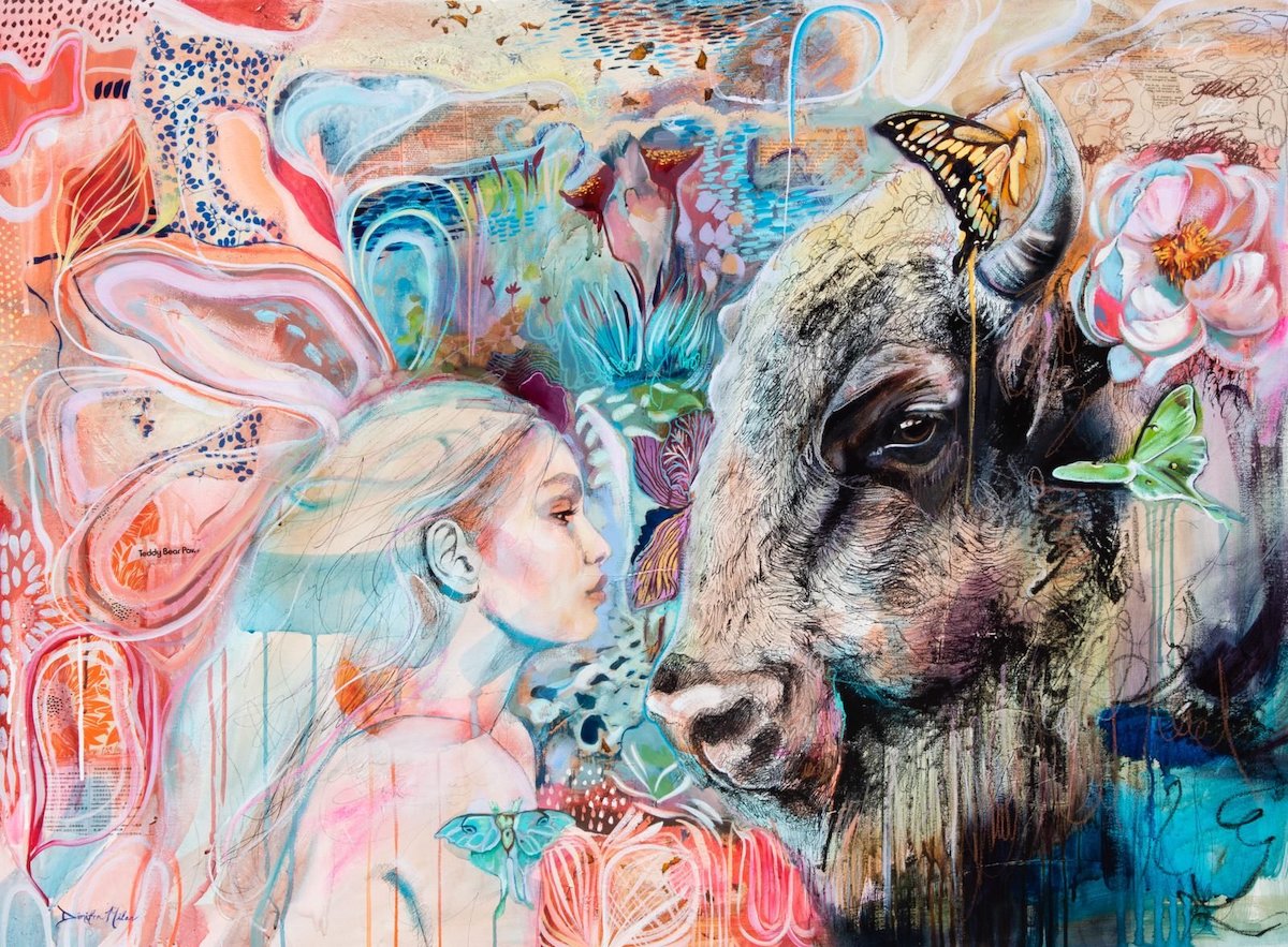 - ViralBandit Ethereal Abstract Paintings by Dimitra Milan