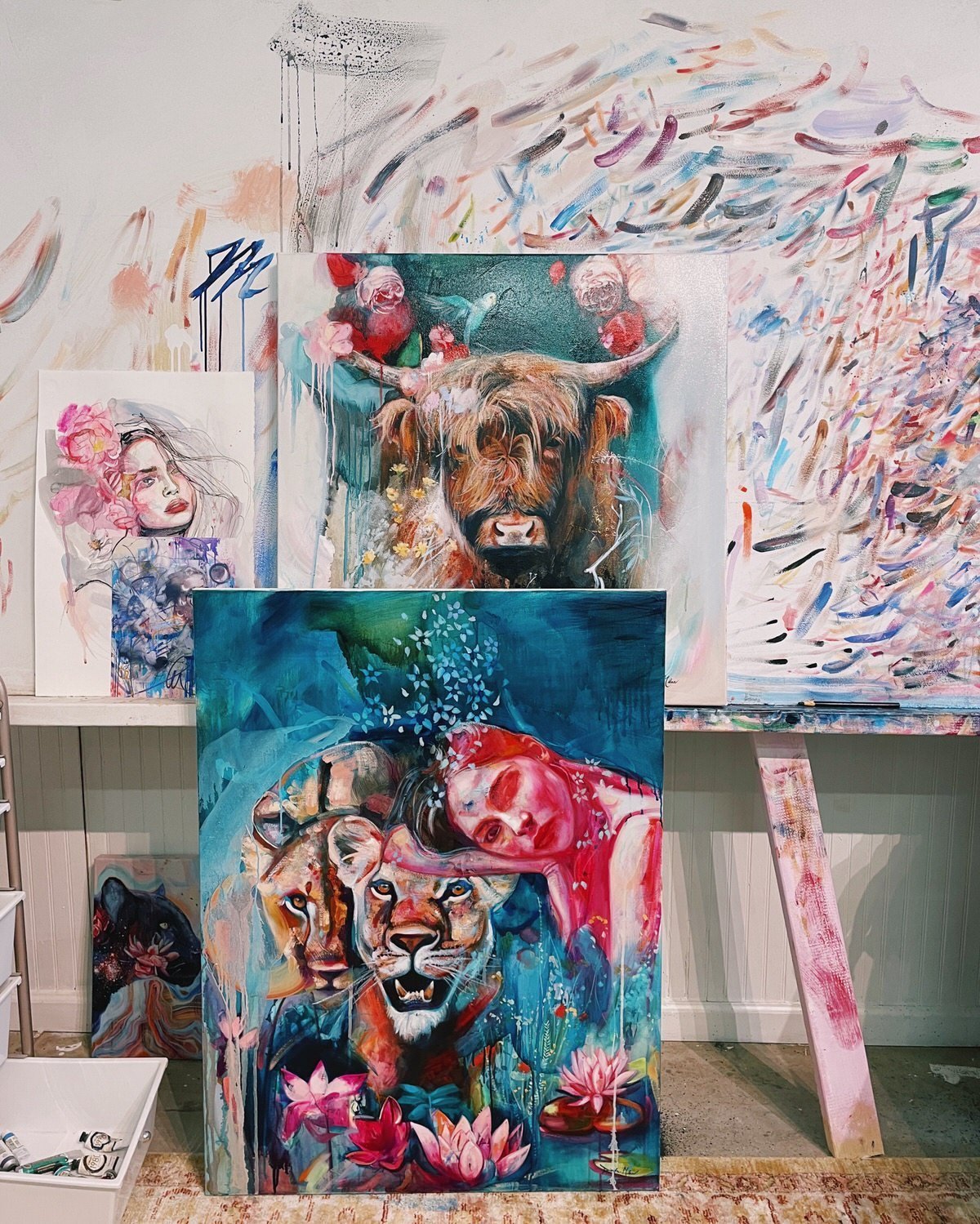 - ViralBandit Mixed Media Painting by Dimitra Milan