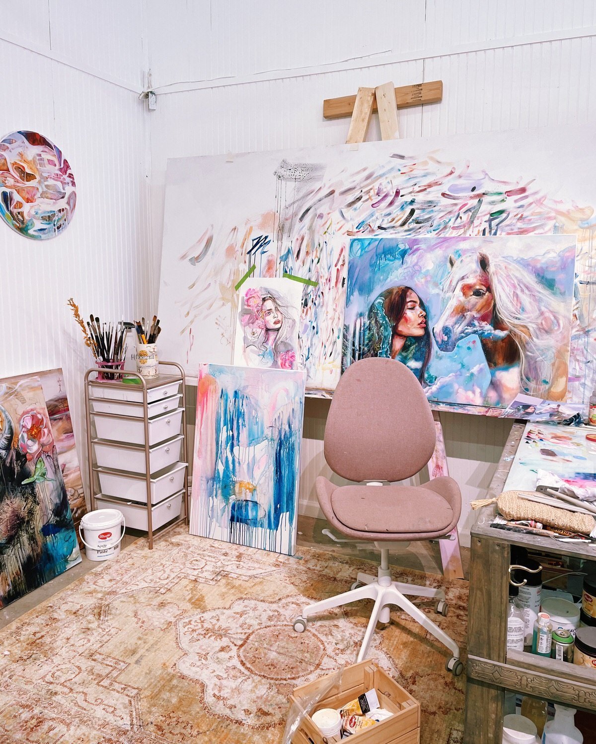 - ViralBandit Ethereal Abstract Paintings by Dimitra Milan