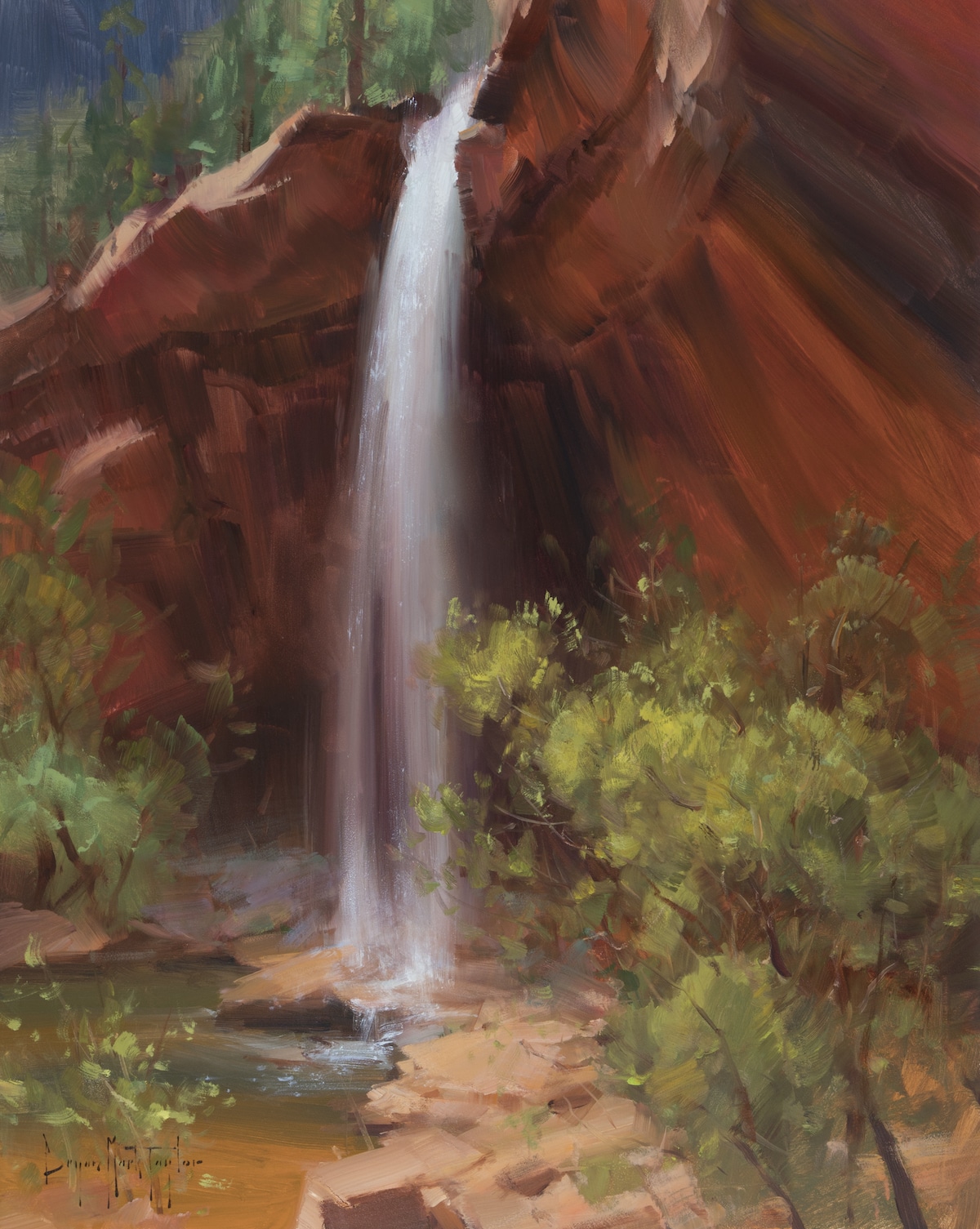 Landscape Painting of Zion National Park