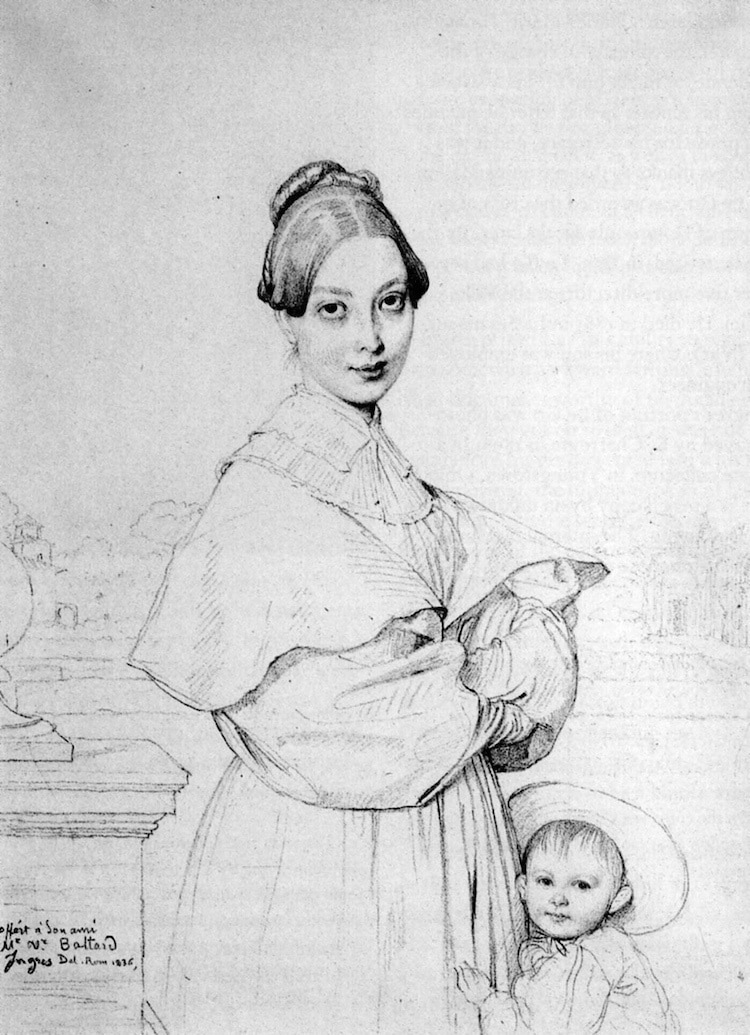 Figure Drawing by Ingres