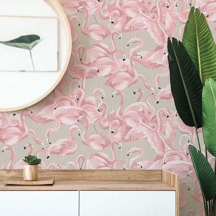 Flamingo Peel and Stick Wallpaper from Target