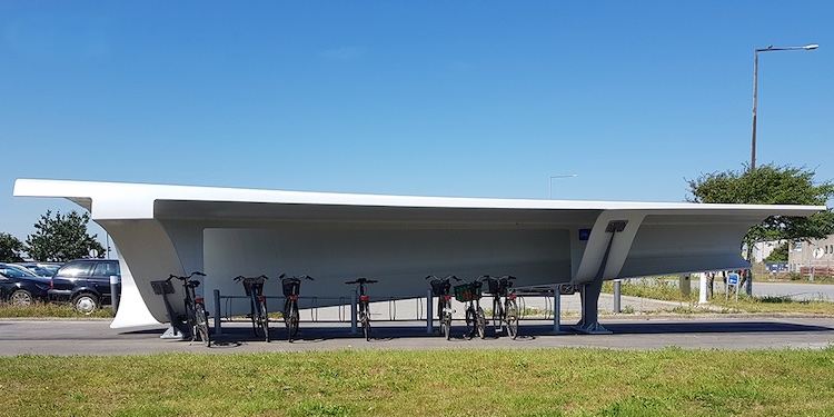 - ViralBandit Reusing Wind Turbine Blades as Bike Shelters