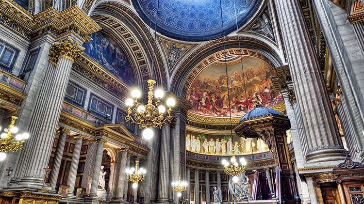 Interior of the Église de la Madeleine Paris