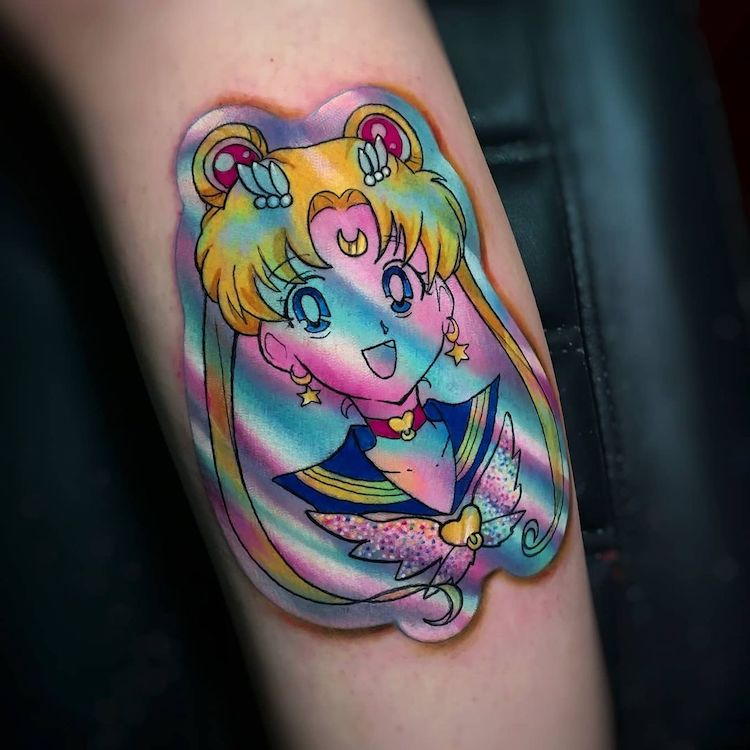 Holographic Sticker Tattoo by Clayton Davis