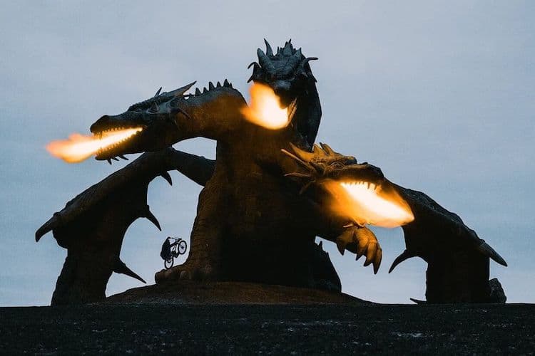 Fire-Breathing Dragon Statue