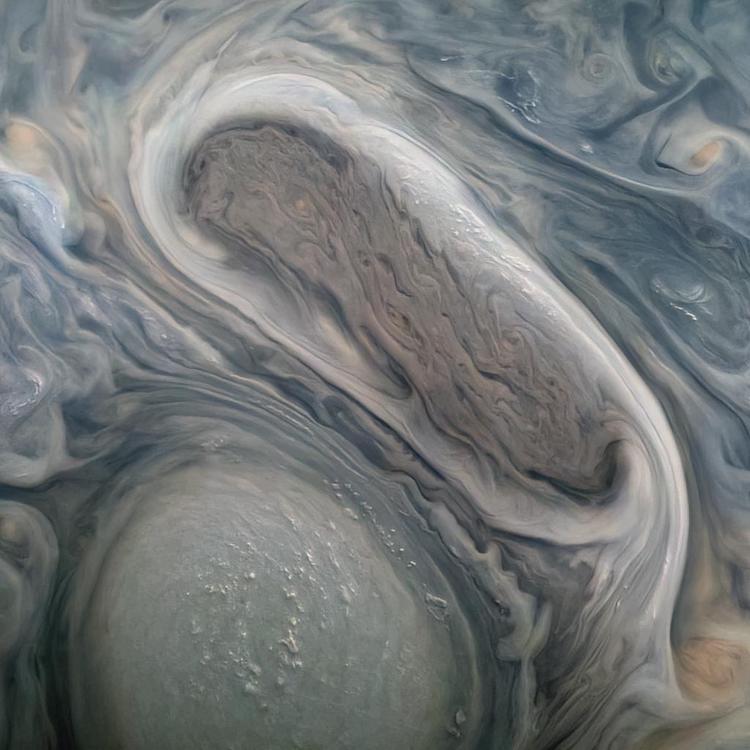 Jupiter's Storm Clouds