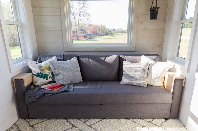 Sofa in Elsa Tiny Home by Olve Nest