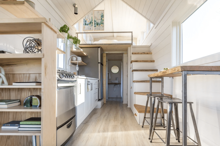 Interior of Elsa Tiny Home by Olve Nest