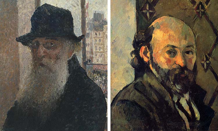 Camille Pissarro and Paul Cezanne Portraits