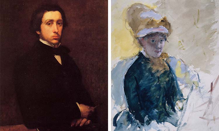 Edgar Degas and Mary Cassatt Portraits