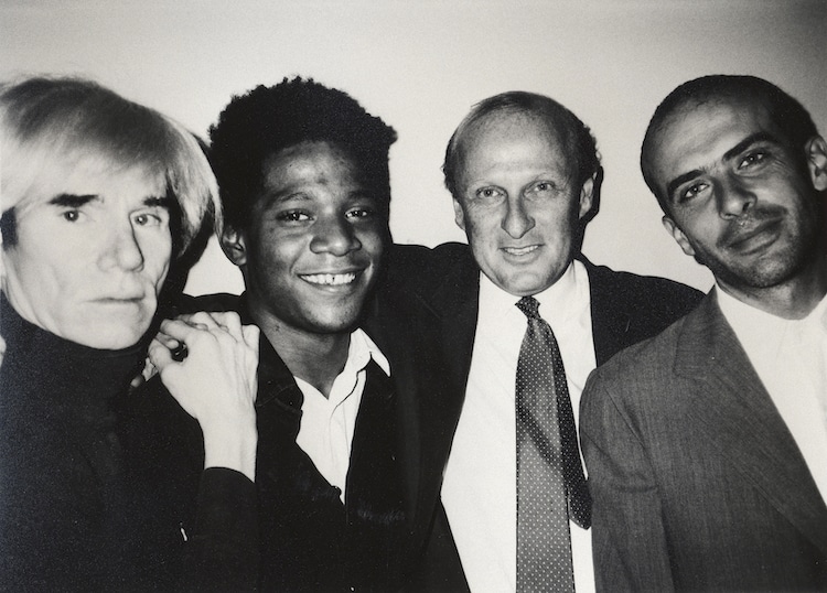 Photo of Andy Warhol and Jean-Michel Basquiat