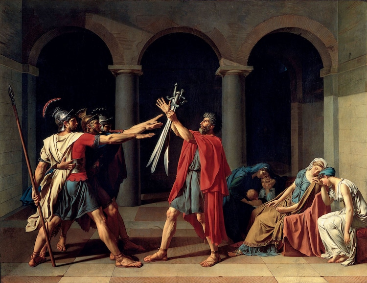 Oath of the Horatii by Jacques Louis David