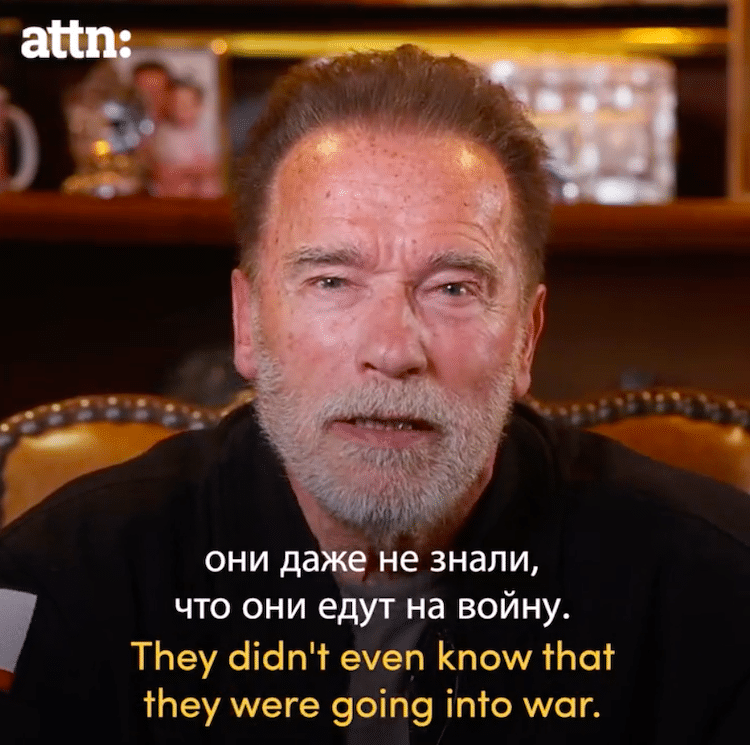 Arnold Schwarzenegger's Video Plea to Russia