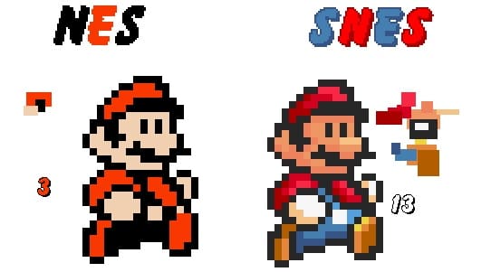 NES vs SNES Graphics