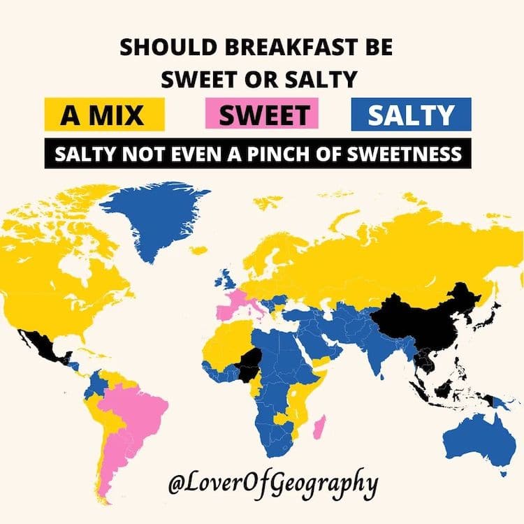 Salty or Sweet Breakfast Infographic