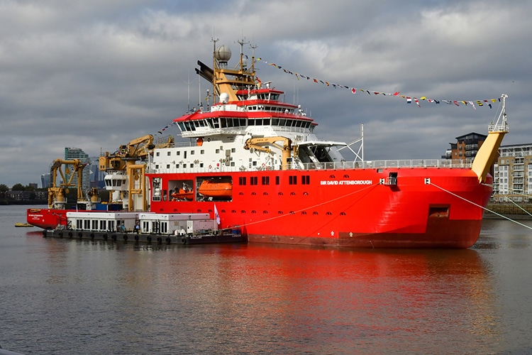 The Sir David Attenborough in the City of Greenwich, 2021.