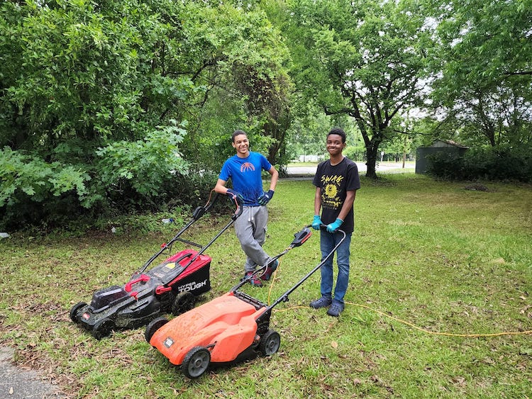 Teen Starts Lawn Care Business To Cover Stepfather Cost of Adoption