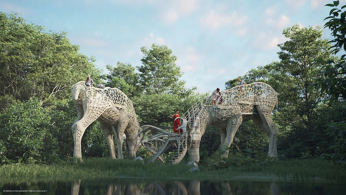 3D Architecture Visuals by Thilina Liyanage