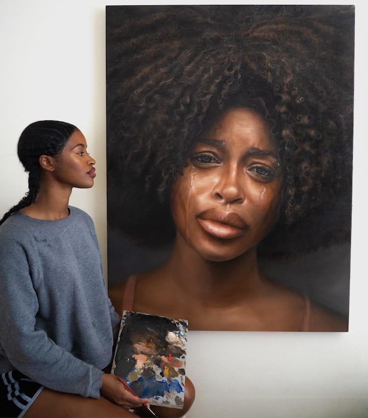 Artist Jade Yasmeen Paints Hyperrealistic Harriet Tubman Painting