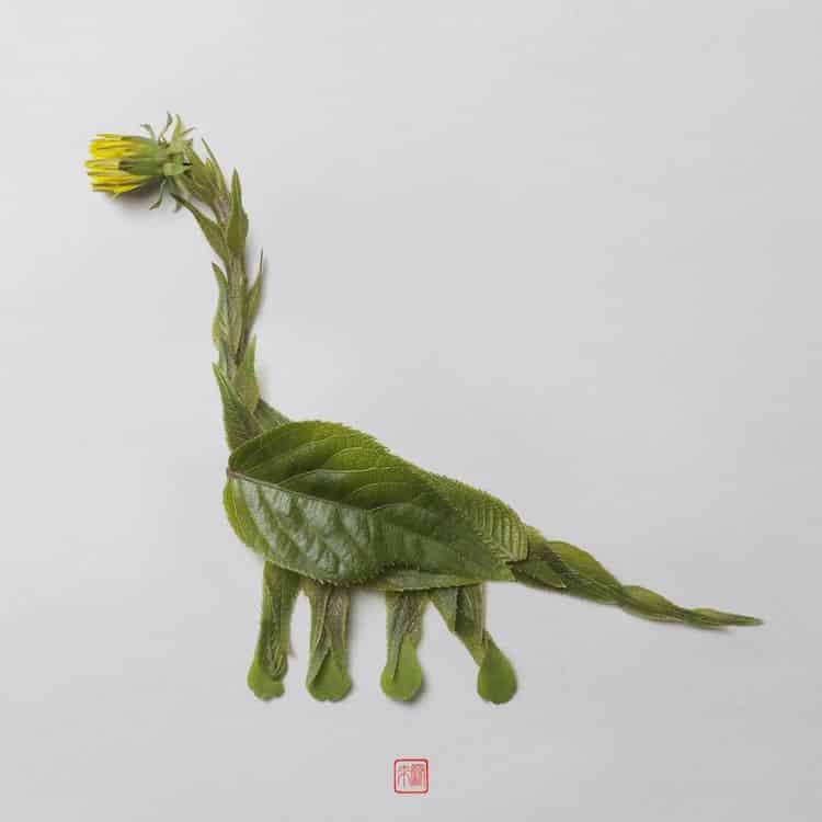 Dinosaur Plant Arrangements by Raku Inoue