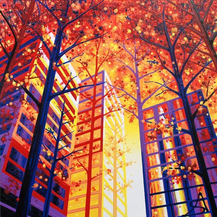 Nature and City Paintings by Amy Shackleton