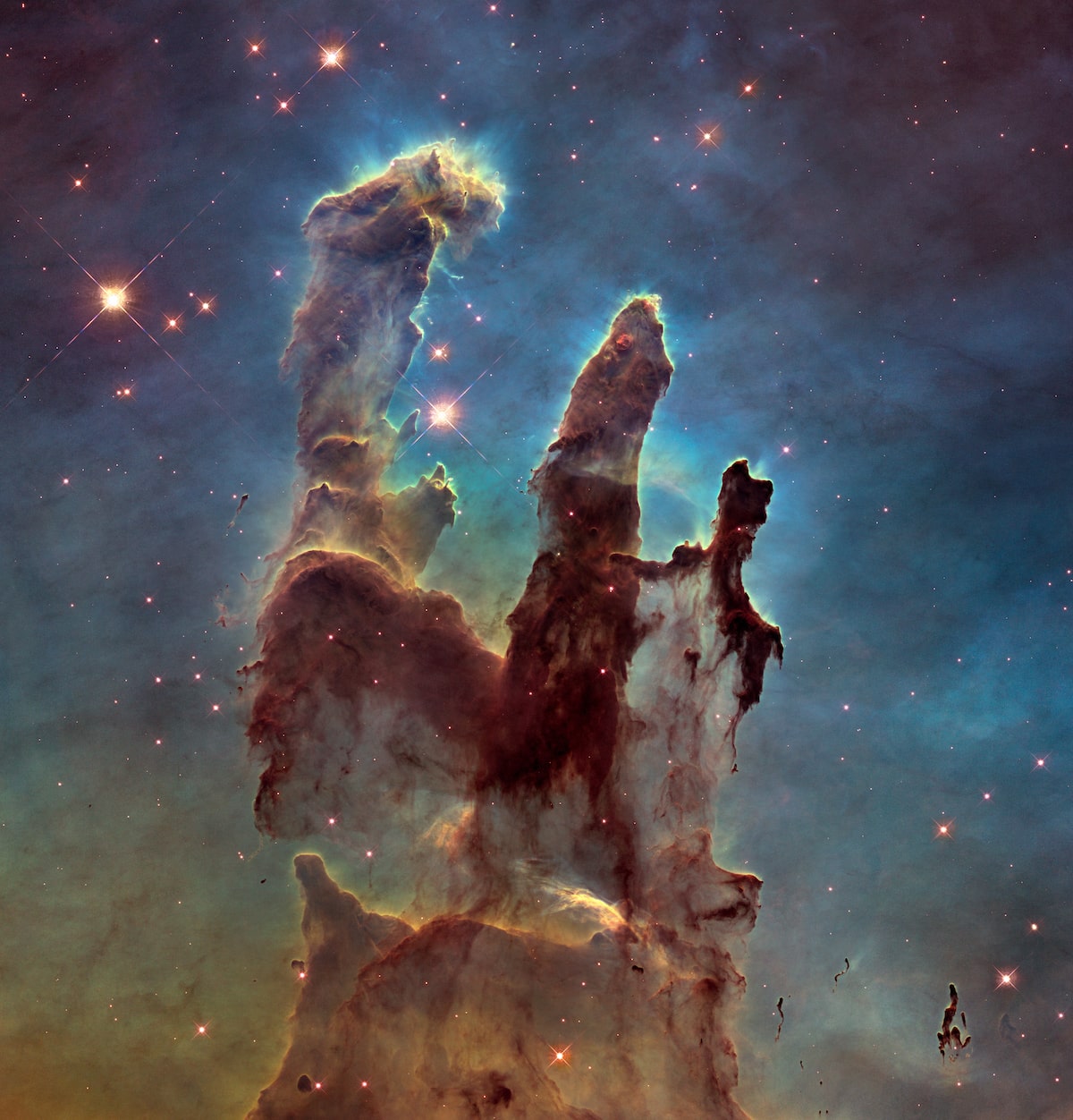 New view of the Pillars of Creation