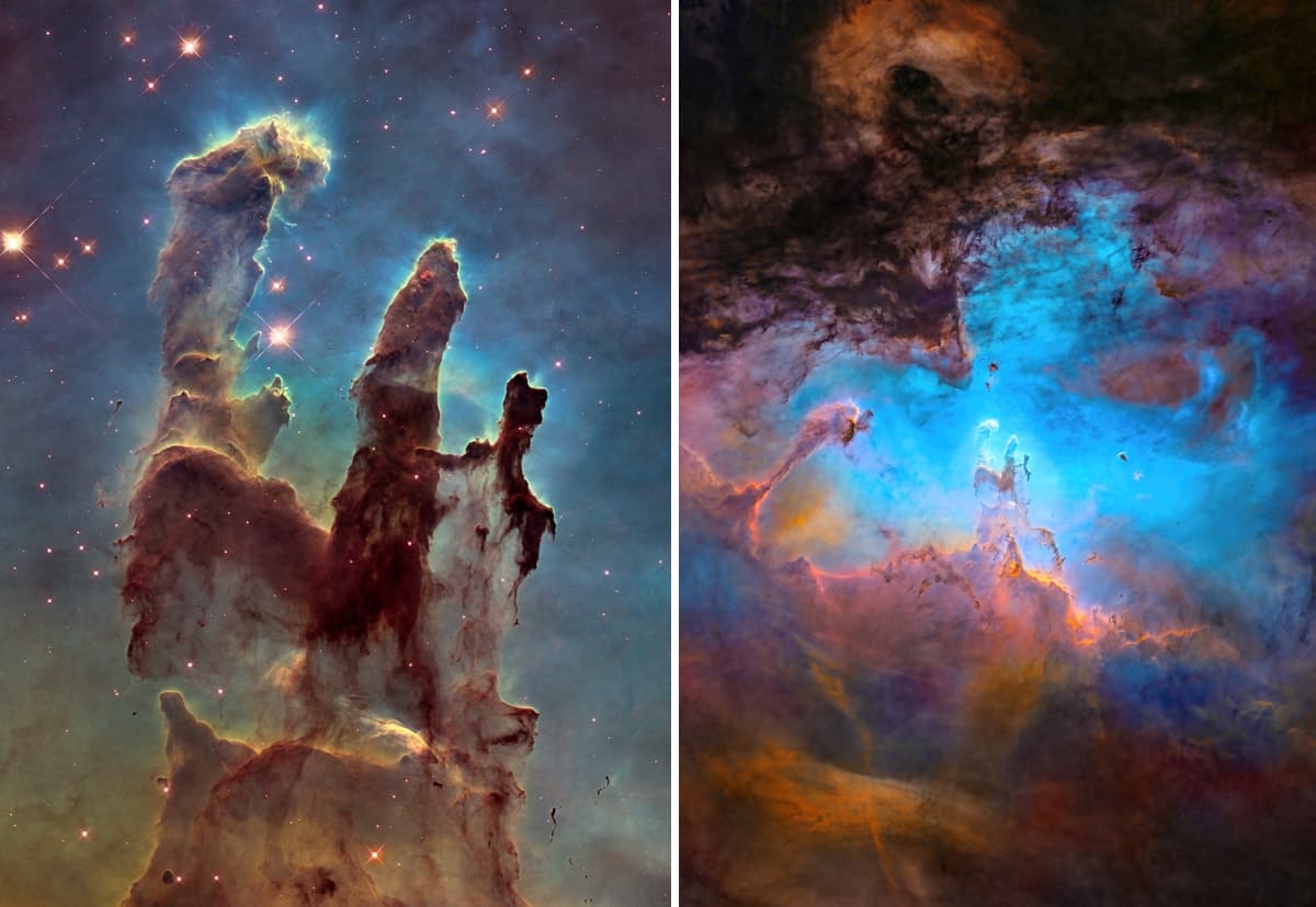 Andrew McCarthy Hubble Pillars of Creation Comparison