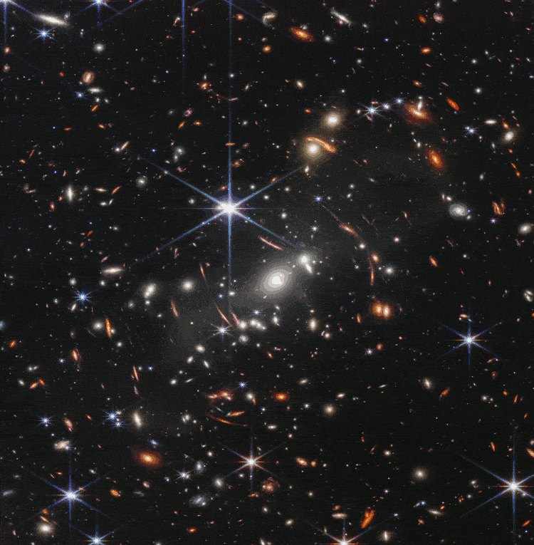 GIF Comparison of Hubble and Webb Telescopes